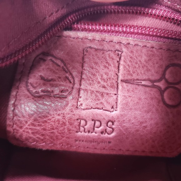 Rock Paper Scissors R.P.S. Bags Mauve Pink Leather Mini Crossbody Purse - Picture 9 of 9